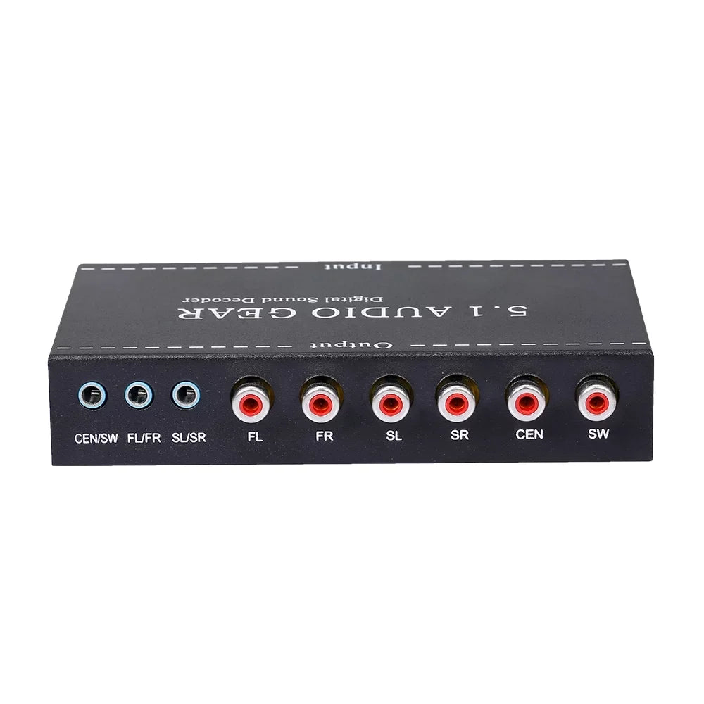 Anself NK-A6L 5.1 Audio Gear Digital Sound Decoder Audio Converter 3.5mm Audio Output Replacement for Dolby Digital AC-3 Plug