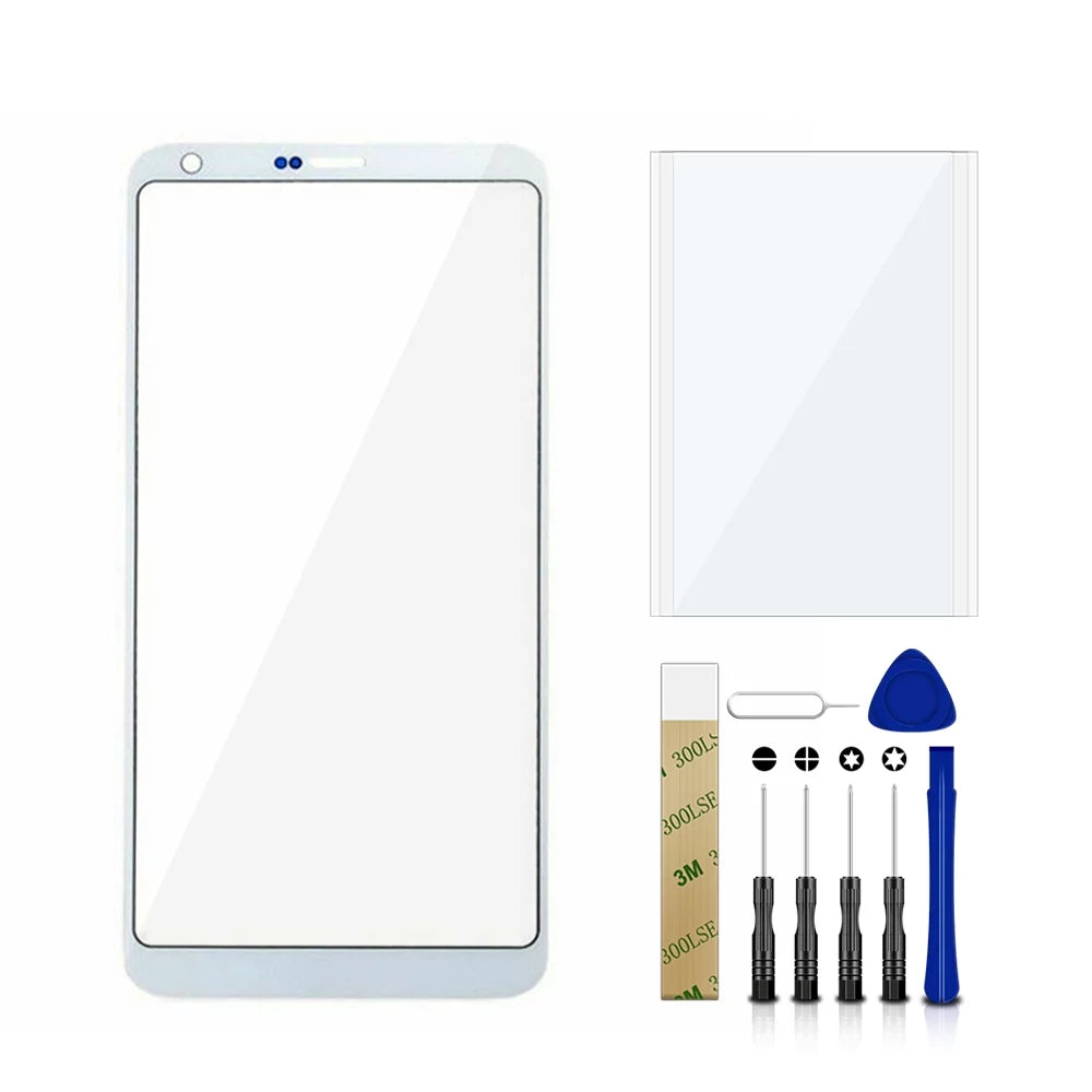 For LG G6 Plus H870DSU Replacement Front Outer Glass Lens Screen Tool White