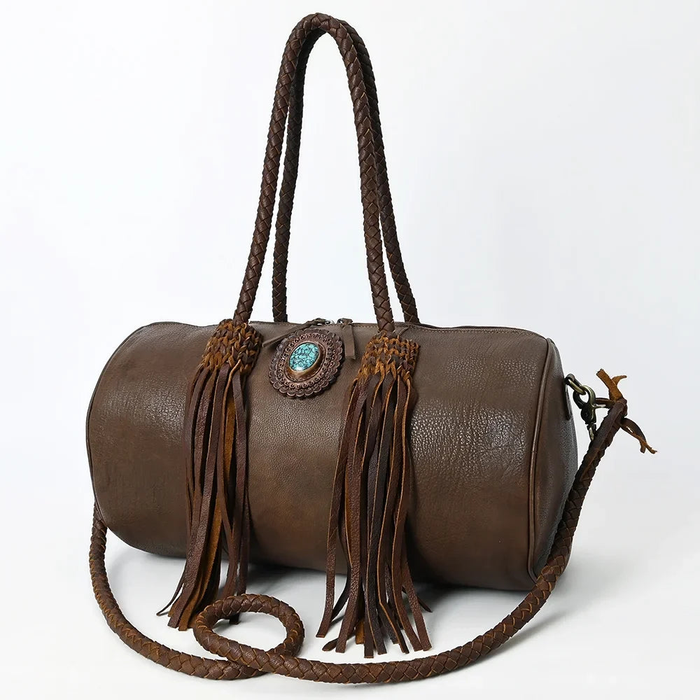 AD Duffel Genuine Leather women bag western handbag purse