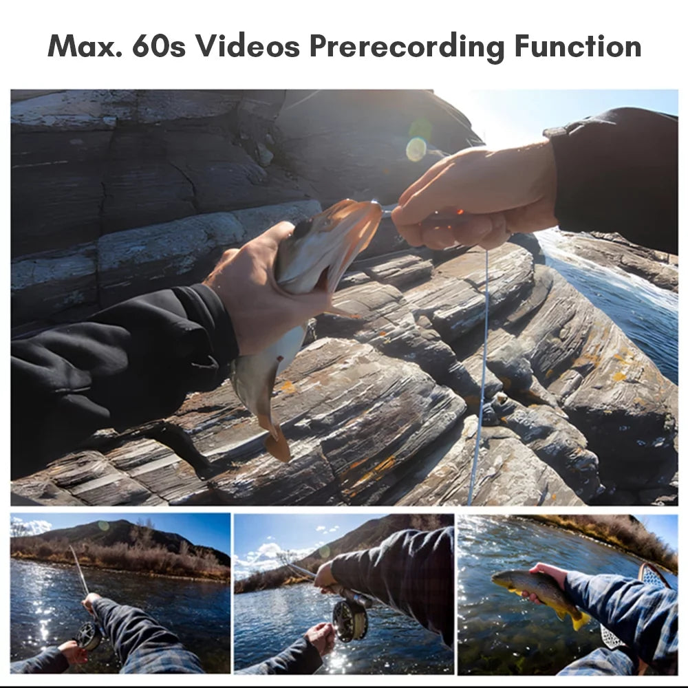 C300 4K 30FPS  5G2.4G WiFi  Dual Touch Control Screens 154° Wide Angle Lens 6- Gyro Stabilization 30M Waterproof Detachable Battery with an Extra Module