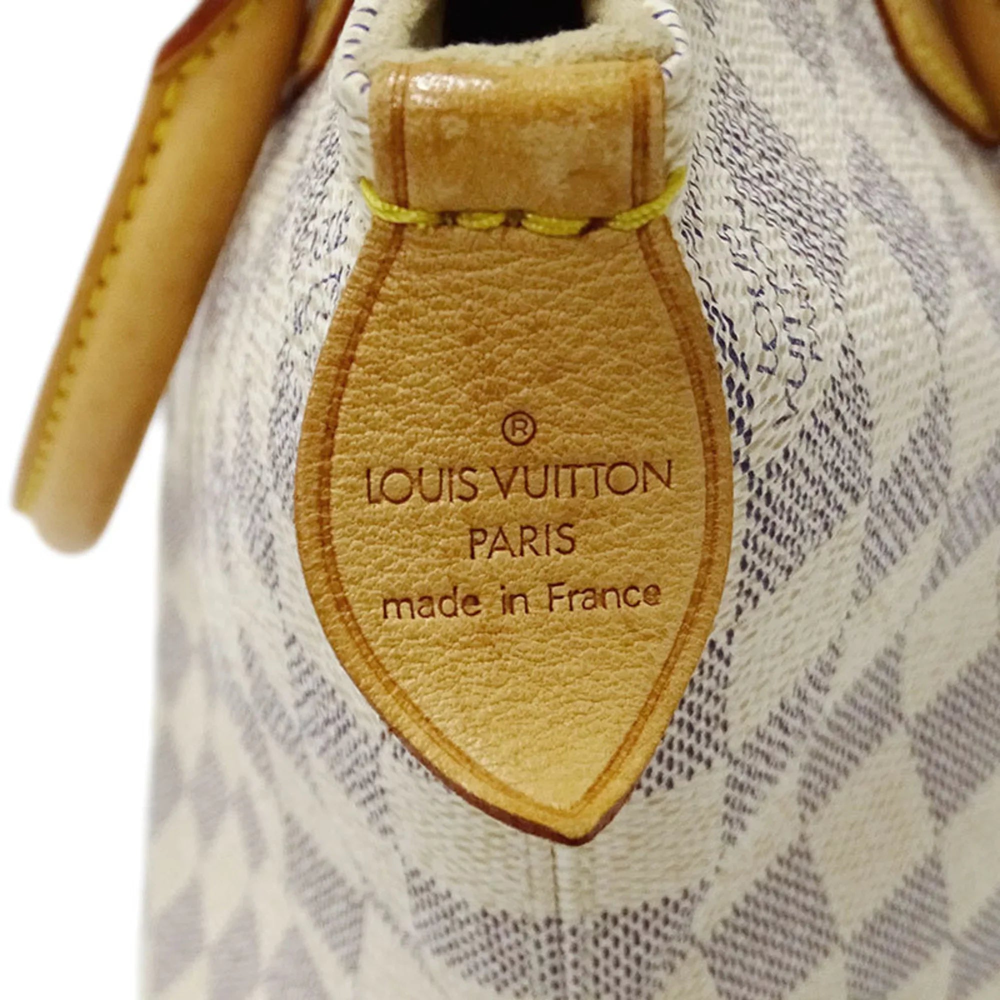 Authenticated Used Louis Vuitton LOUIS VUITTON Bag Damier Azul Ladies Tote Handbag Saleya PM N51186 White Gray