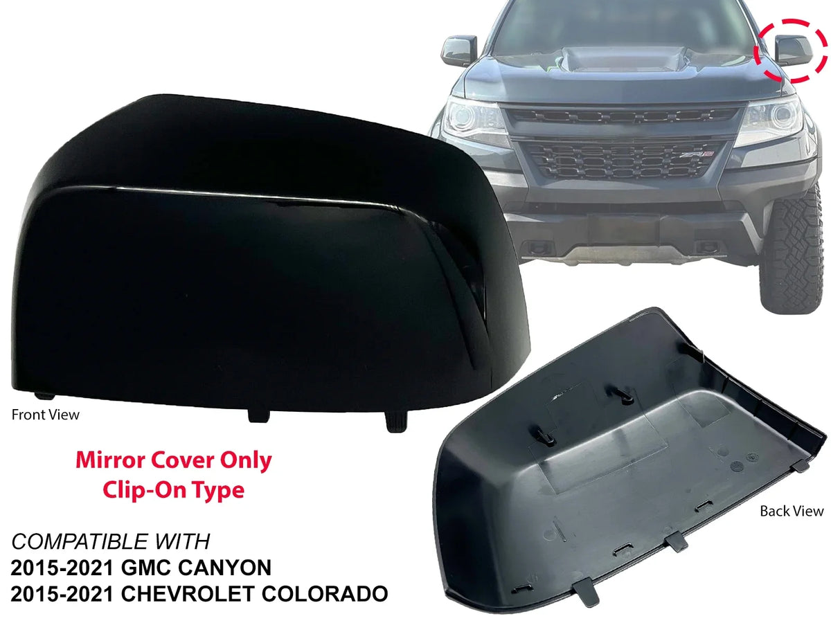 APA Replacement Paint to Match Black Mirror Cap Cover for 2015 - 2021 COLORADO CANYON Pickup Driver Left Side 23191153