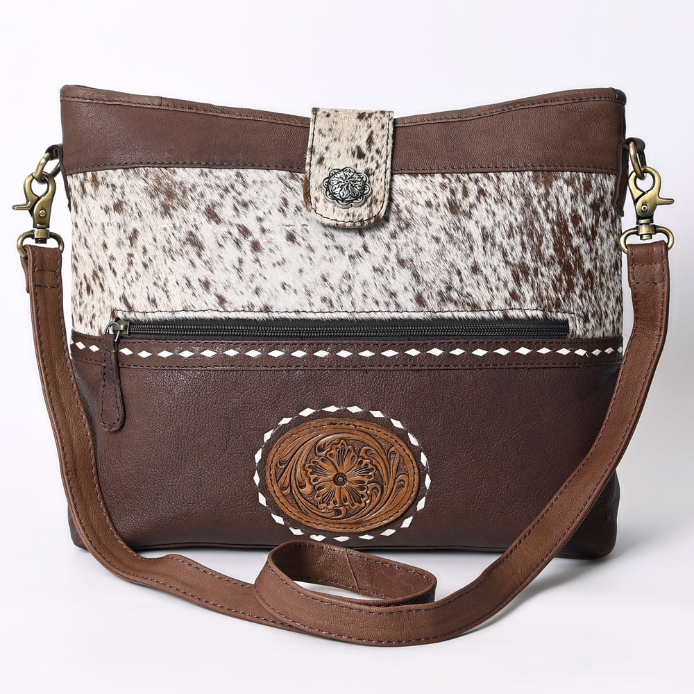 KB OHLAY KBK131 HOBO Hand Tooled Hair-on Genuine Leather women bag western handbag purse