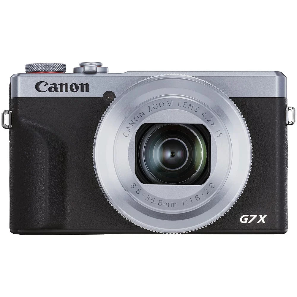 Canon PowerShot G7 X Mark III Digital Camera (Silver) + Spider Tripod + Case+ 1 Yr Coverage