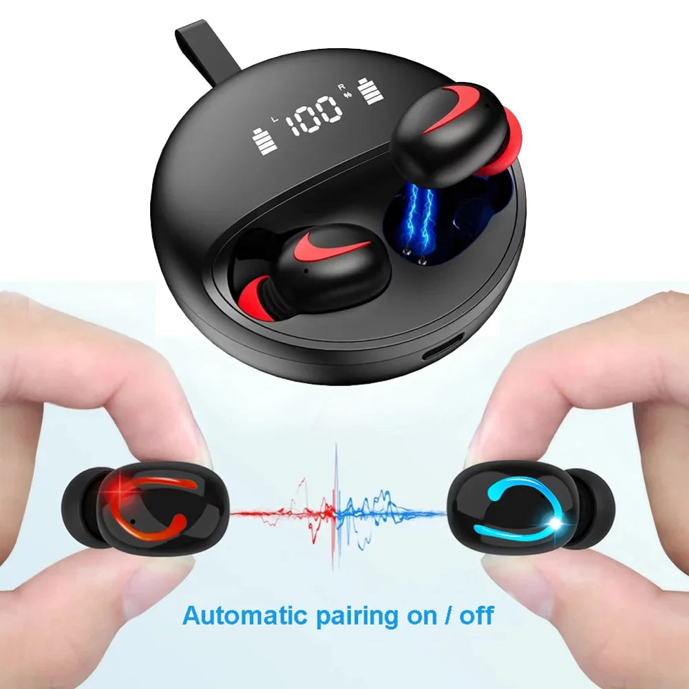 Wireless TWS Headphones for Samsung Galaxy A23 5G Phone - Earbuds Earphones True Wireless Stereo Headset Hands-free Mic X6B Compatible With Galaxy A23 5G Model