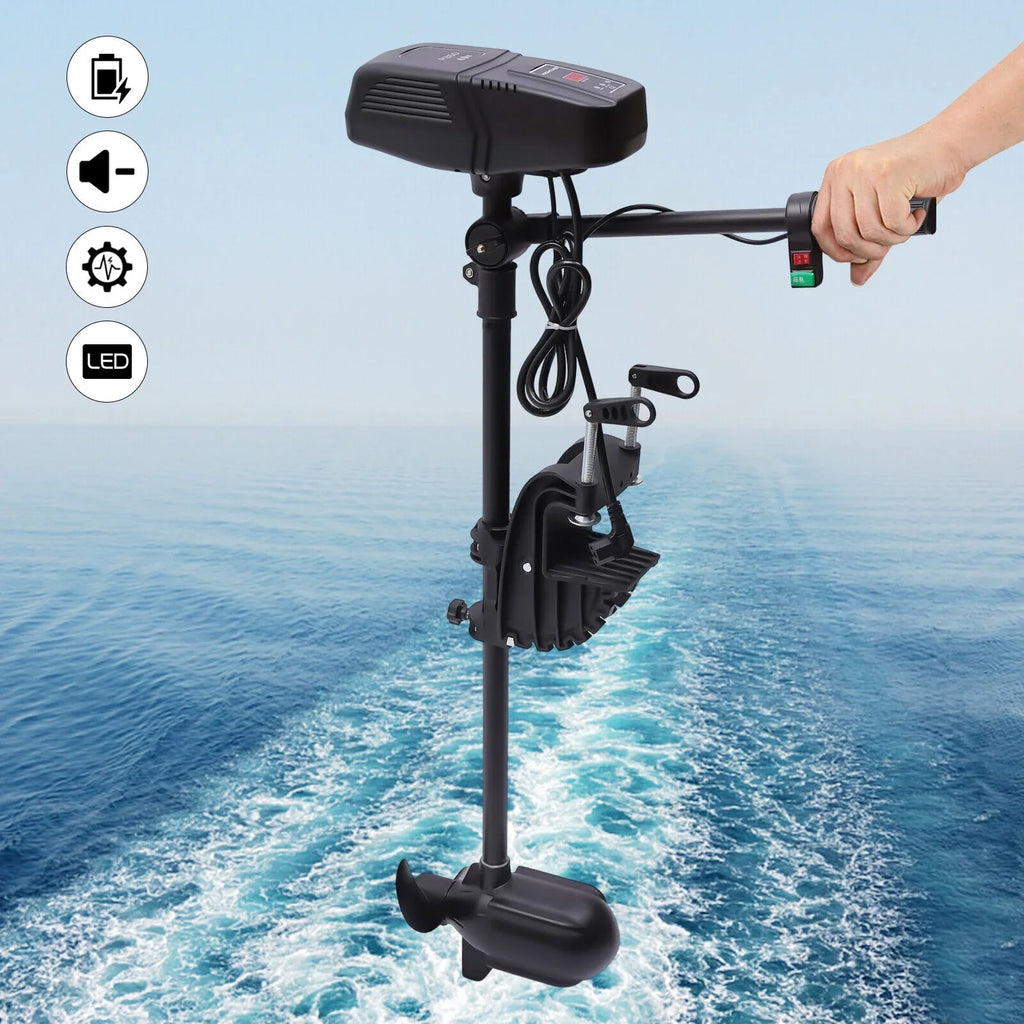 260lbs 48V Heavy Duty Electric Outboard Motor Fishing Boat Engine Trolling Motor