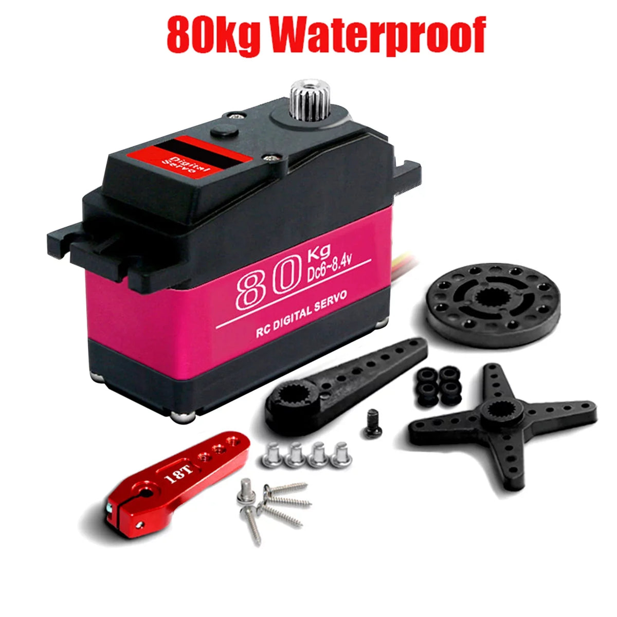OWSOO ESC,Waterproof 1/5 Servo Metal Torque Servo Car Baja Car ERYUE Metal 270° Torque HUIOP Servo Servo