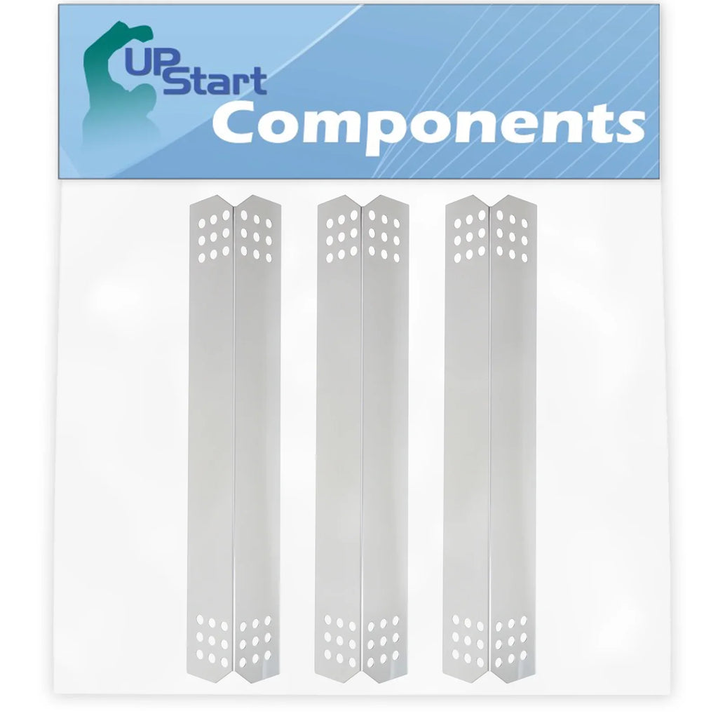3-Pack BBQ Grill Heat Shield Plate Tent Replacement Parts for Nexgrill 720-0745 - Compatible Barbeque Stainless Steel Flame Tamer, Guard, Deflector, Flavorizer Bar, Vaporizer Bar, Burner Cover 16 1/8"