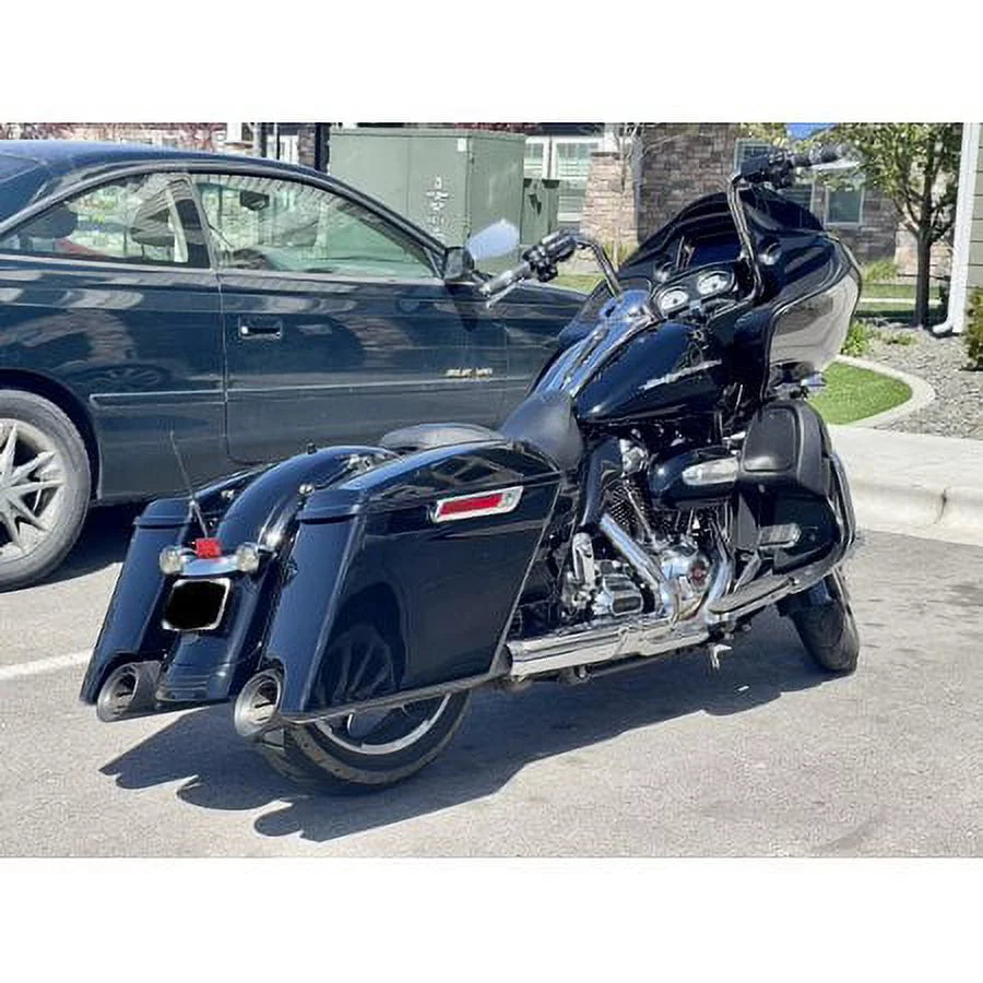 Kojem 5" CVO Hard Saddlebags w/Speaker Grills for Harley Touring Glide 14 15 16 17 18 19 20 21 22 23 with Audio Cover