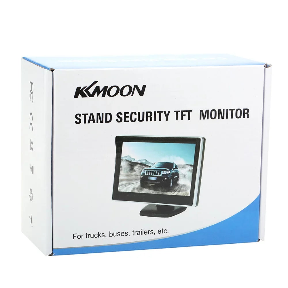 Tomshoo 5 Inch TFT LCD Screen Monitor Car Rear View Backup Reverse System + Parking Camera, Clear Image, Easy Installation, Ideal for Cars and Trucks