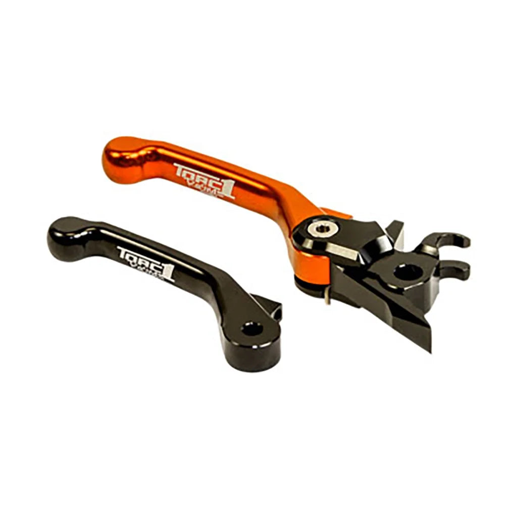 TORC1 Racing Vengeance V2 Flex Front Brake Lever Black/Orange Compatible With Sherco 125 SE-R 2021