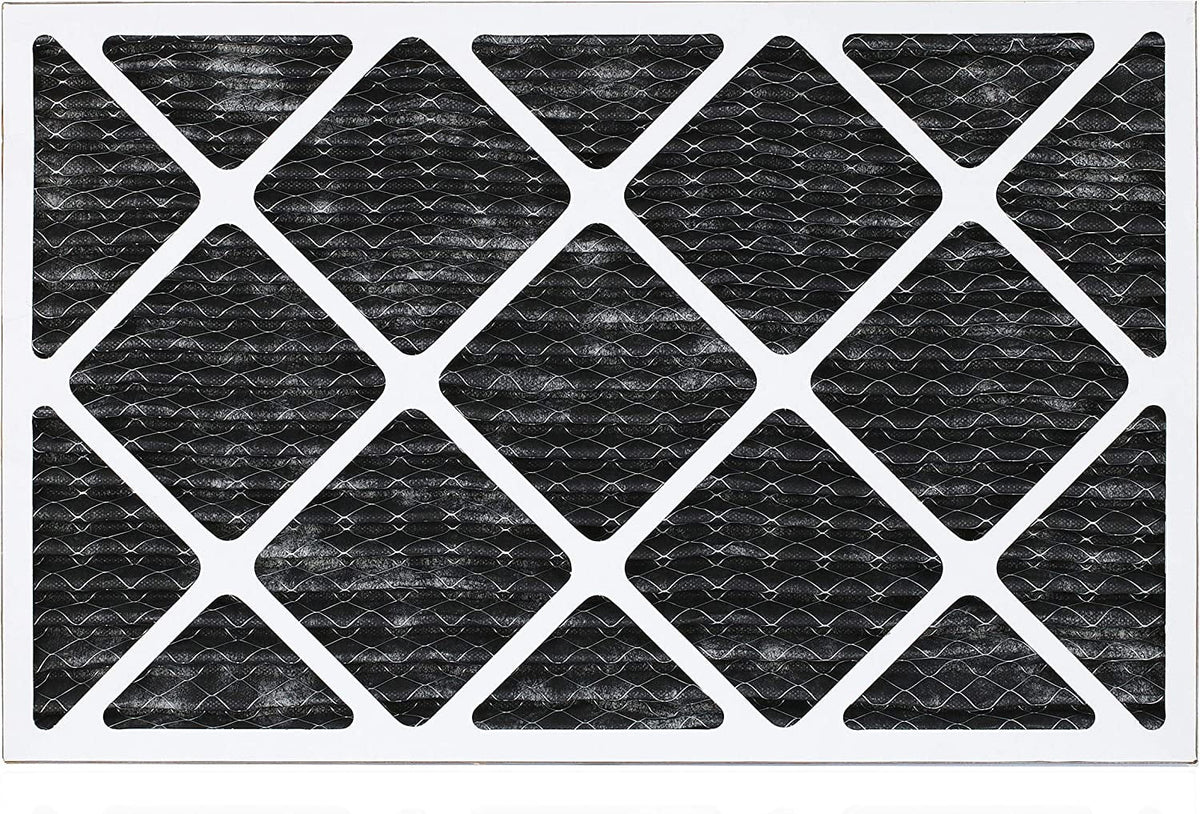 Filterbuy 16x30x1 MERV 8 Odor Eliminator Pleated HVAC AC Furnace Air Filters with Activated Carbon (12-Pack)