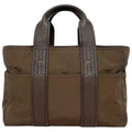 Pre-Owned Hermes Tote Bag Acapulco PM Brown Silver Handbag Nylon Leather HERMES Women's (Fair)