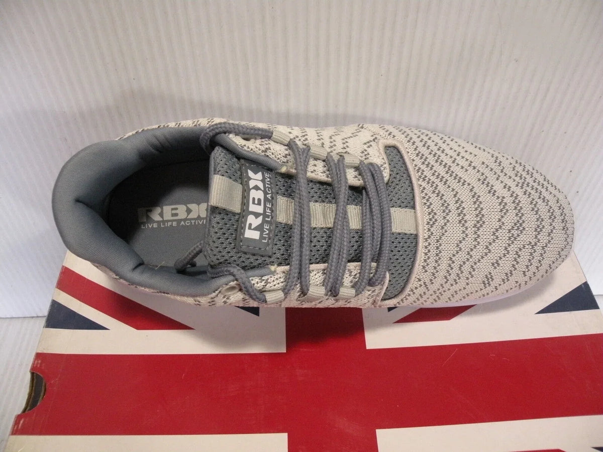 RBX RAYNA-ZK RUNNING TRAINERS SPORTS SNEAKER WOMEN SHOES GREY/BEIGE SIZE 10 NEW