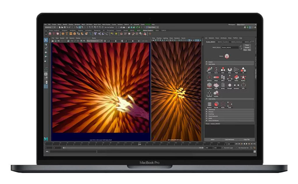 Apple A Grade Macbook Pro 15.4-inch (Retina DG, Space Gray, Touch Bar) 2.8Ghz Quad Core i7 (Mid 2017) MPTR2LL/A 64GB SSD 16GB Memory 2880x1800 Panel Mac OS Sierra Power Adapter Included