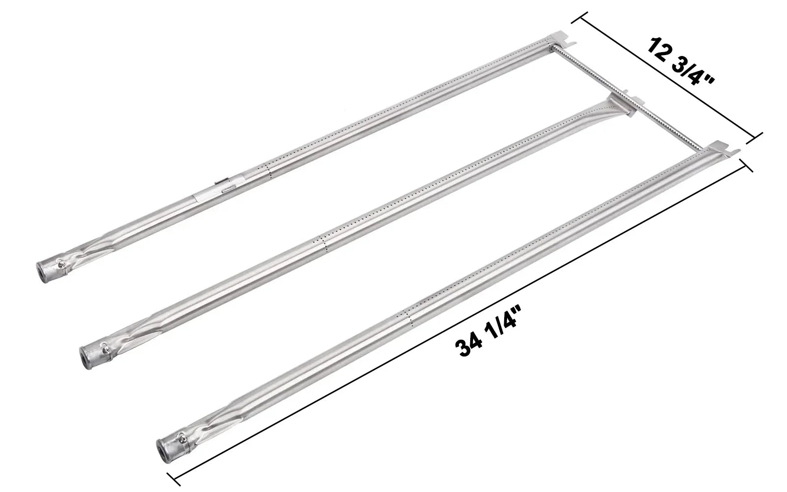 67820 67722 Grill Burner Tube Set Replacement for Weber Genesis 300 Series (2007-2010), Genesis E310 E320 S310 S320 EP310 EP320 Grills with Side Control Knobs, 34-1/4 Inch Stainless Steel Grill Burner