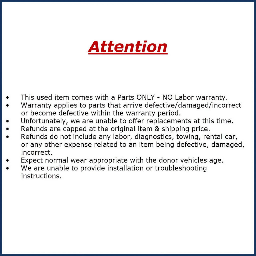 Pre-Owned GMC Terrain Back Up Rear View Camera OEM LKQ (Good)