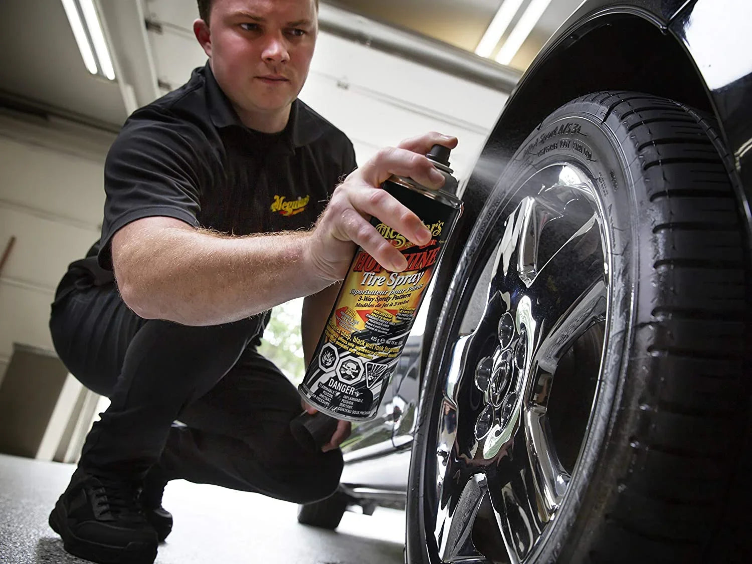 Meguiar's G13815 Hot Shine High Gloss Tire Coating - 15 Oz Spray Can 3