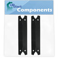 2-Pack BBQ Grill Heat Shield Plate Tent Replacement Parts for Charmglow 810-7400-F - Compatible Barbeque Porcelain Steel Flame Tamer, Flavorizer Bar, Vaporizer Bar, Burner Cover 17 3/4"