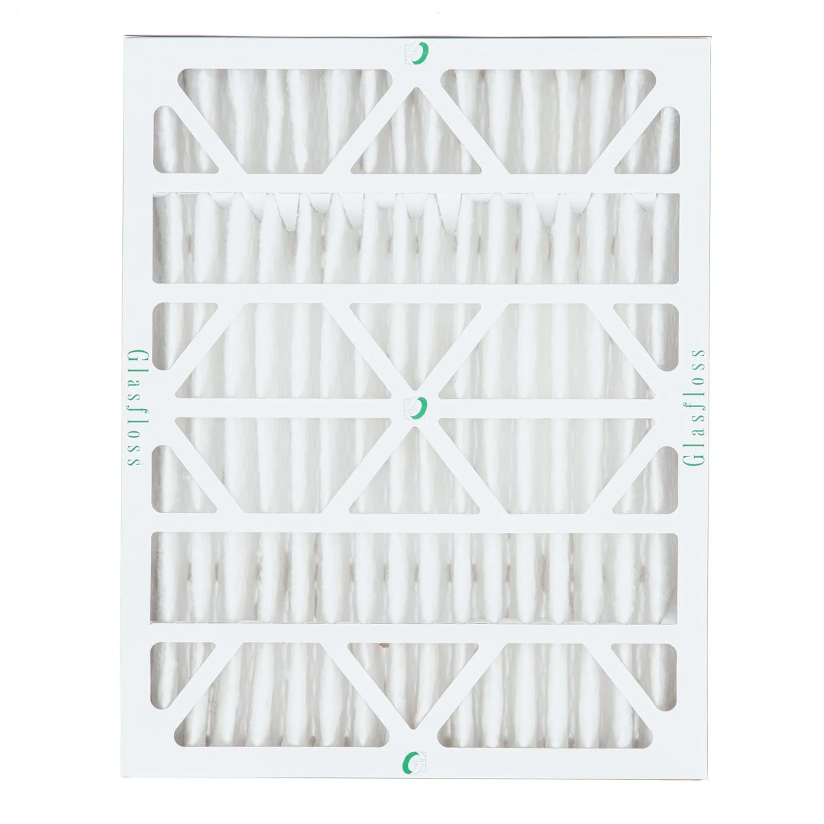 2 Pack of 20x25x4 MERV 10 Pleated 4" Inch Air Filters by Glasfloss. Actual Size: 19-1/2 x 24-1/2 x 3-3/4