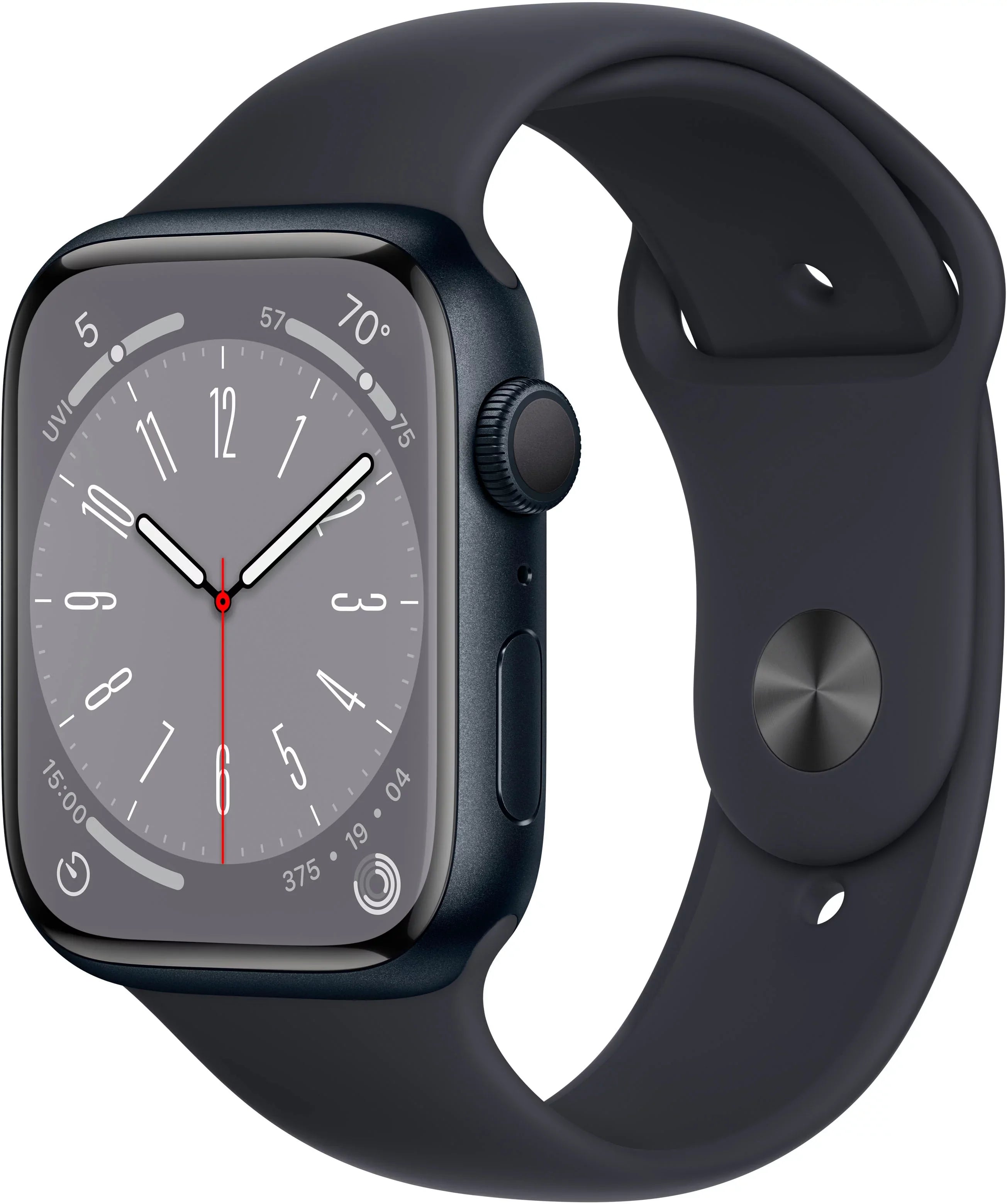 Renewed Apple Watch Series 8 45MM Midnight Aluminum Case Midnight Band GPS Only (Refurbished)