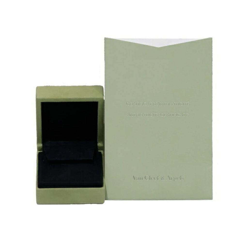 Pre-Owned Van Cleef & Arpels Van Cleef Arpels Onyx Vintage Alhambra K18YG Yellow Gold Earrings (Good)