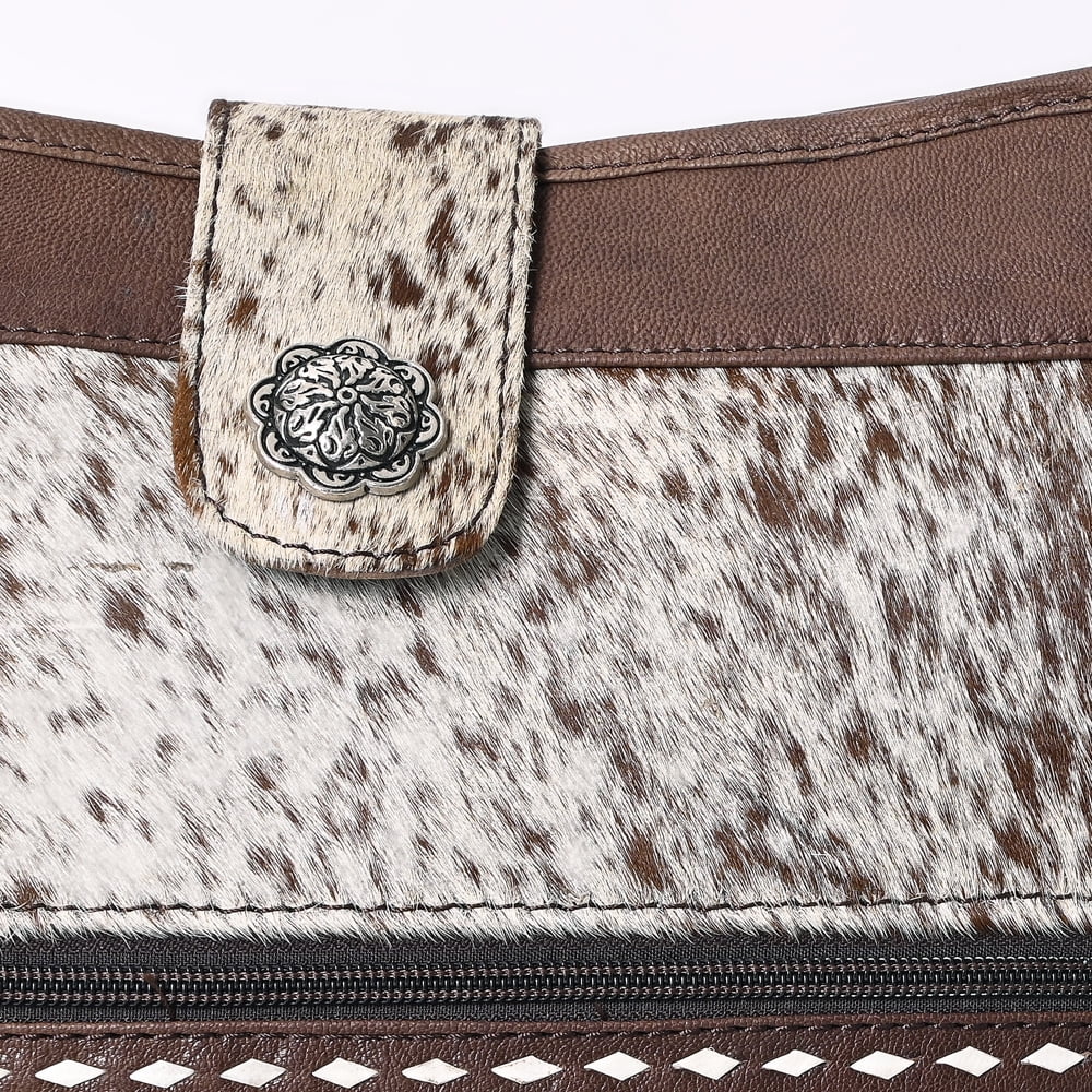 KB OHLAY KBK131 HOBO Hand Tooled Hair-on Genuine Leather women bag western handbag purse