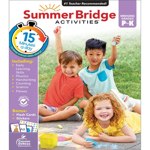 Summer Bridge Activities Workbook Grade PK-K Paperback