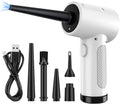 Cordless Compressed Air Duster, 51000RPM, 3 Speed, 6000mAh10W Fast Charging Powerful Keyboard Cleaner with LED Light for Dust Off/Cleaning Computer/Conditioner/Car