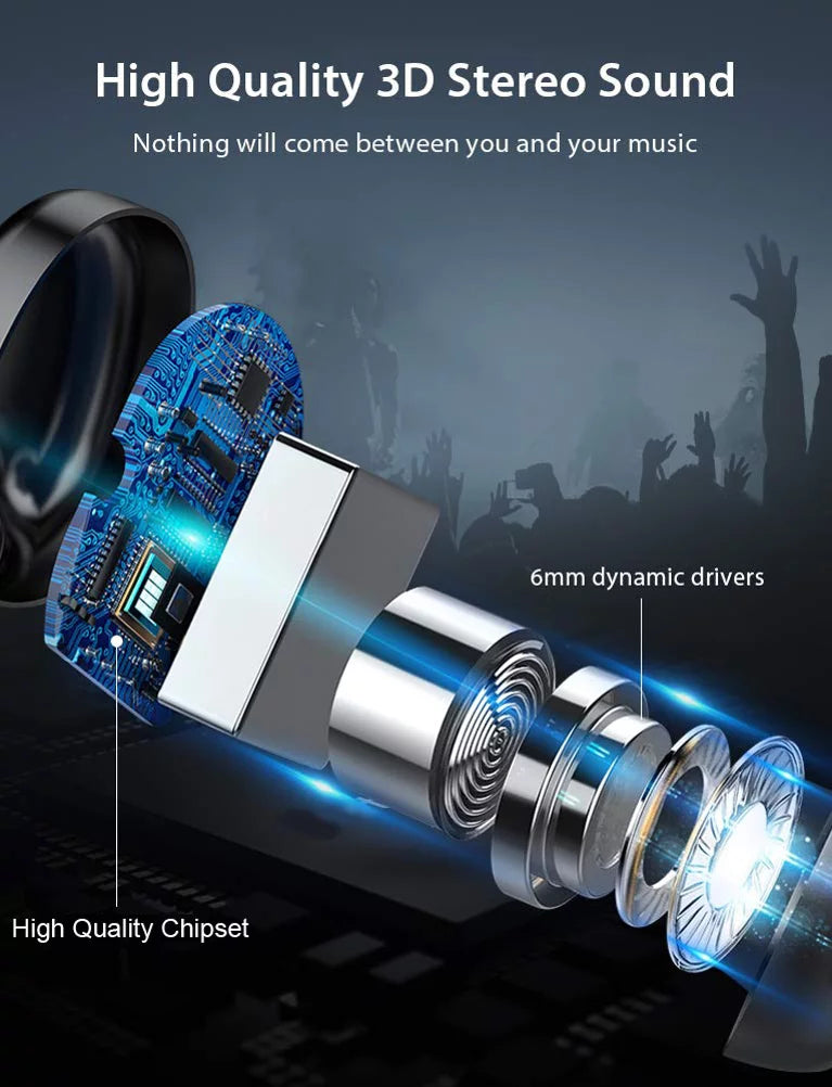 Wireless TWS Headphones for Samsung Galaxy A23 5G Phone - Earbuds Earphones True Wireless Stereo Headset Hands-free Mic X6B Compatible With Galaxy A23 5G Model