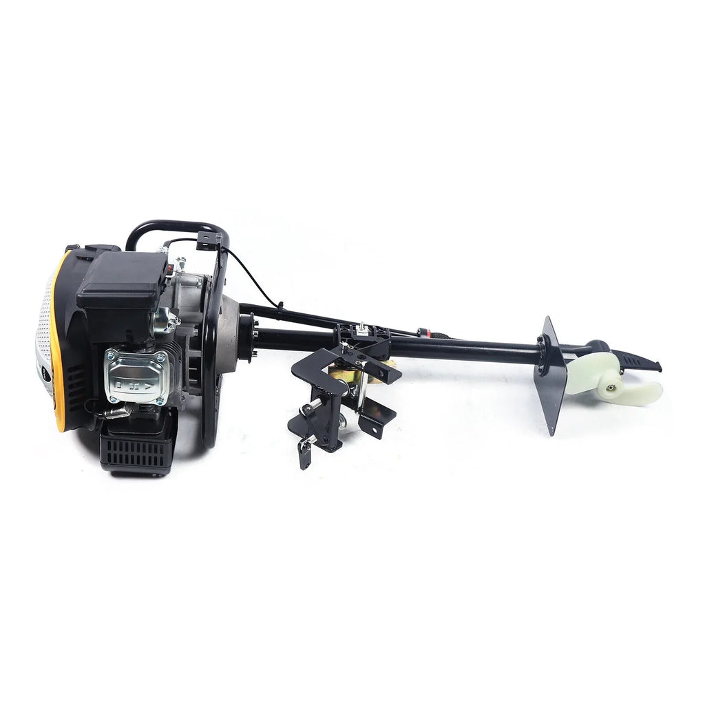 Miumaeov 4 Stroke 9 HP Outboard Motor 225 CC Fishing Boat Engine Air Cooling Single Cylinder Heavy Duty Boat Engine Marine Engine with TAS Ignition System 3600 r/min