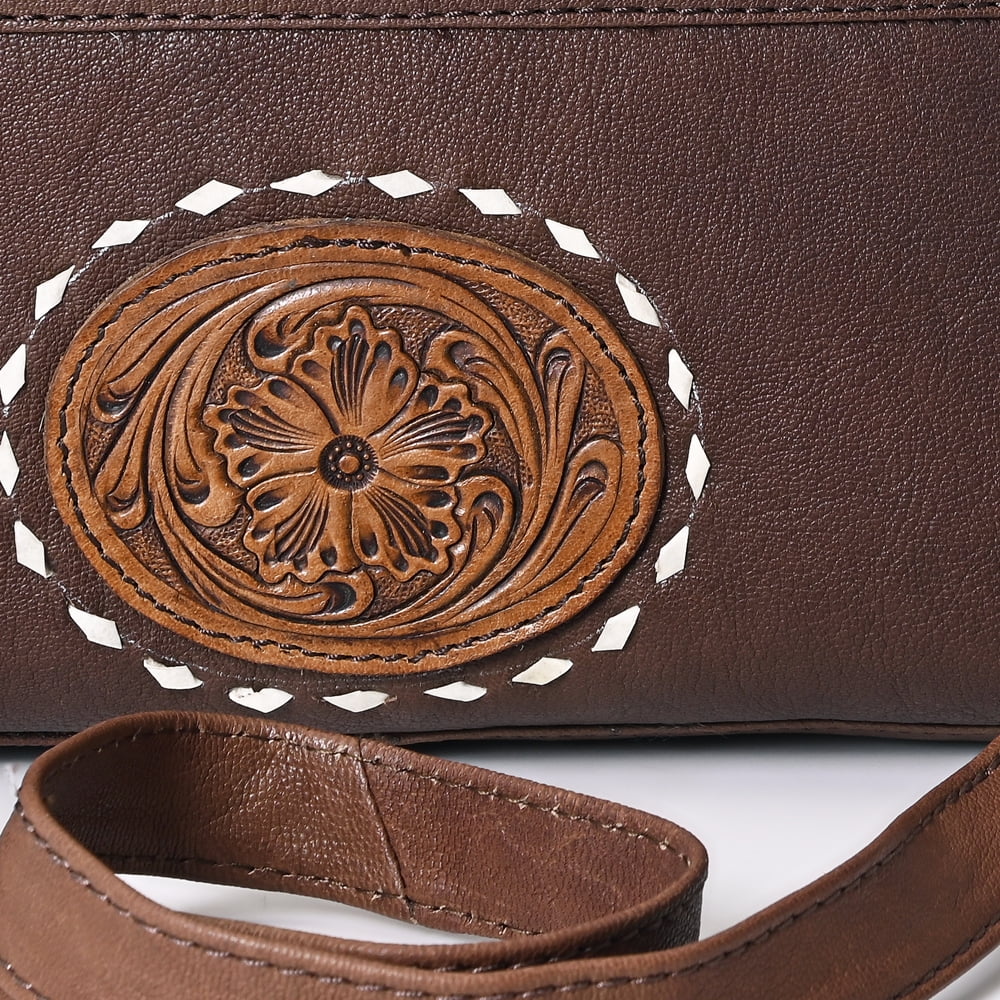 KB OHLAY KBK131 HOBO Hand Tooled Hair-on Genuine Leather women bag western handbag purse