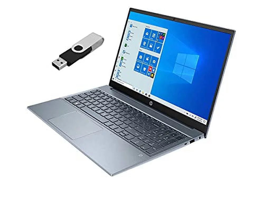 2022 HP Pavilion 15.6" FHD Touchscreen Notebook 11th Gen 4-Core Chipset i7-1195G7 16GB DDR4 512GB NVMe SSD Iris Xe Graphics HDMI Webcam WiFi-6 Bluetooth Backlit Keyboard Windows 11 Home w/ 32GB USB