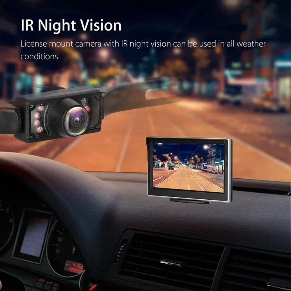 1 Piece Wireless Car Parking System Rear View HD  Night Vision Backup Camera with 5" Monitor